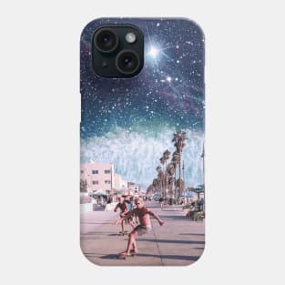 Starry Waves - Space Aesthetic, Retro Futurism, Sci Fi Phone Case