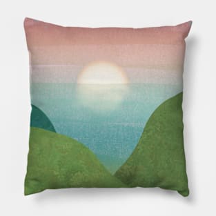 Peaceful sunset Pillow