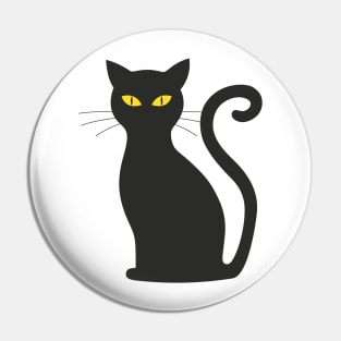 cute black cat Pin