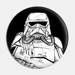 Space War Mud Trooper (Dark Mode) Pin