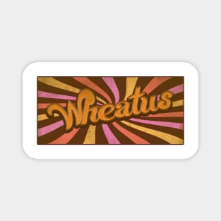 Groovy and Retro Wheatus Magnet