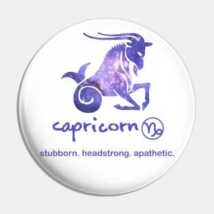 Flawed Capricorn Pin