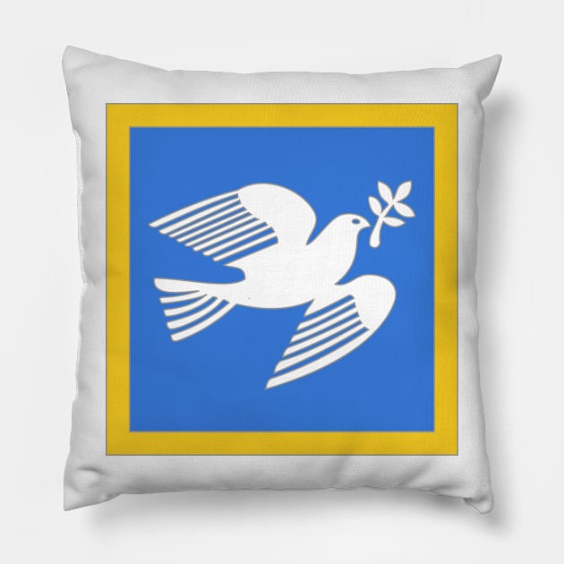 Peace Dove Pillow by skycloudpics