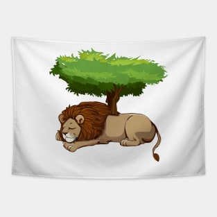 Sleeping Lion Tapestry