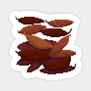 Pixel Art - Dry Leafs Collection Magnet