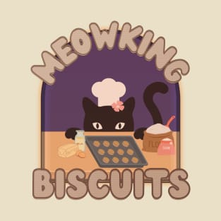 Cat meowking biscuits T-Shirt