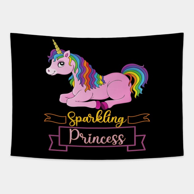 Cute Unicorn Gift - Sparkling Princess Tapestry by Animal Specials