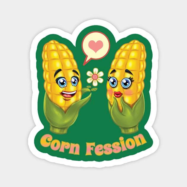 Corn Fession Magnet by Pigeon585