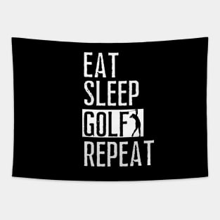 eat sleep golf repeat Tapestry