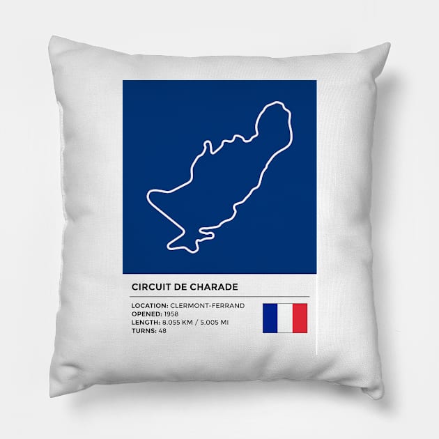 Circuit de Charade [info] Pillow by sednoid