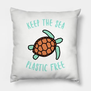 Keep the Sea Plastic Free Pillow