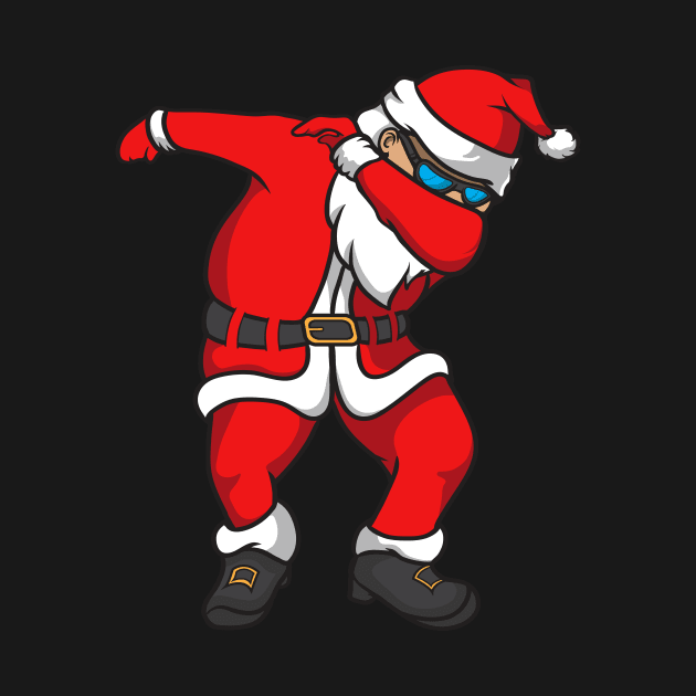 Dabbing Santa Funny Christmas by Eugenex
