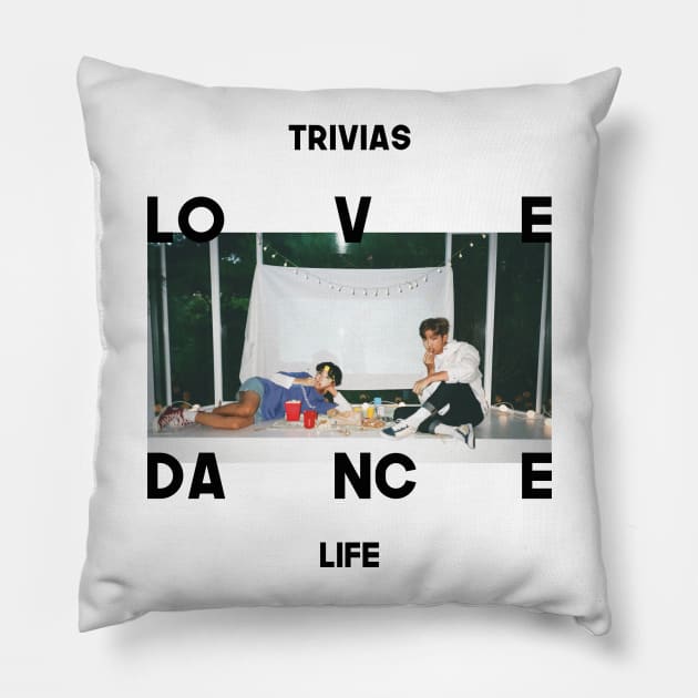 TRIVIA LOVE & DANCE (BTS) Pillow by goldiecloset