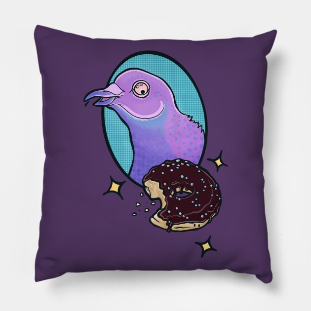 Flying Rat - Urban Legends (Pidgeon) Pillow by MonoMano