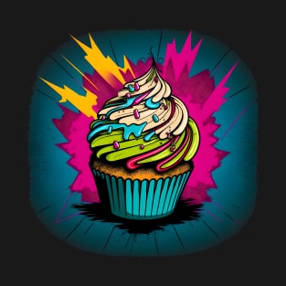 Neon Cupcake 3 T-Shirt