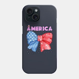 Rainbow American Flag Women Patriotic Shirt 4th of July Memorial Phone Case