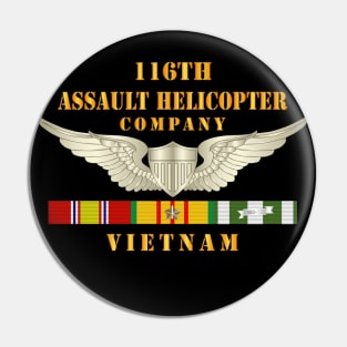 116th Assault Helicopter Co w  Aviator Badge w VN SVC x 300 Pin