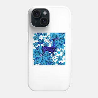 Reindeer Blue Phone Case