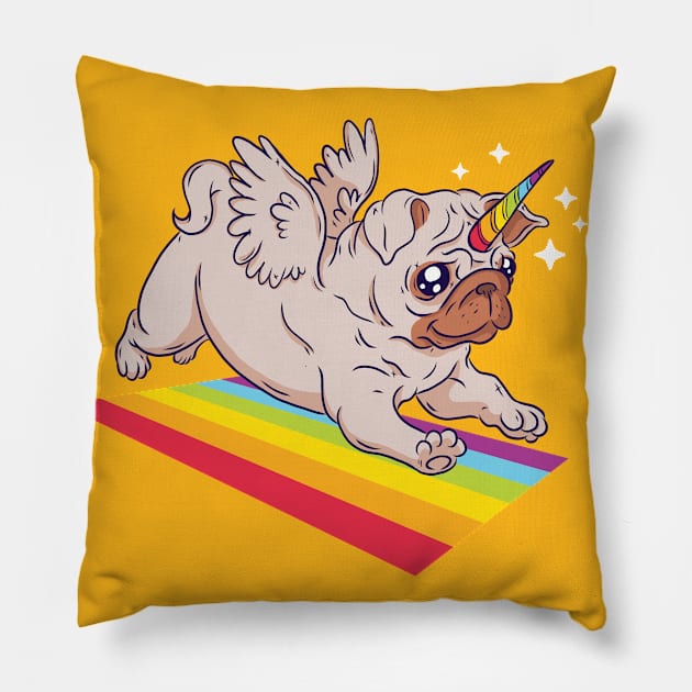 Unipug Pillow by TomCage