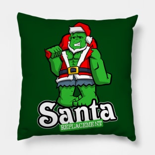 Green Santa Replacement Pillow