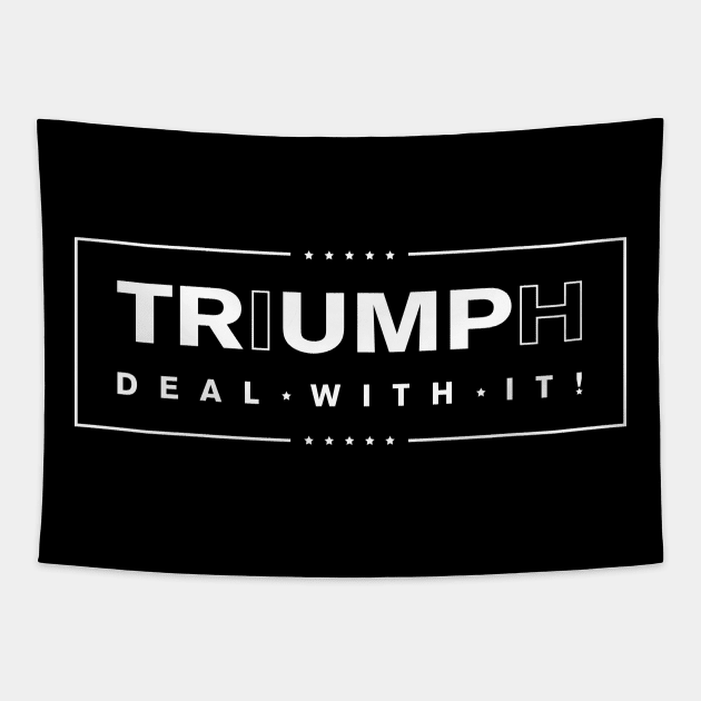 TRIUMPH - White Tapestry by SEspider