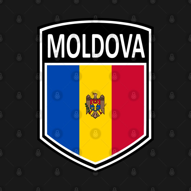 Flag Shield - Moldova by Taylor'd Designs