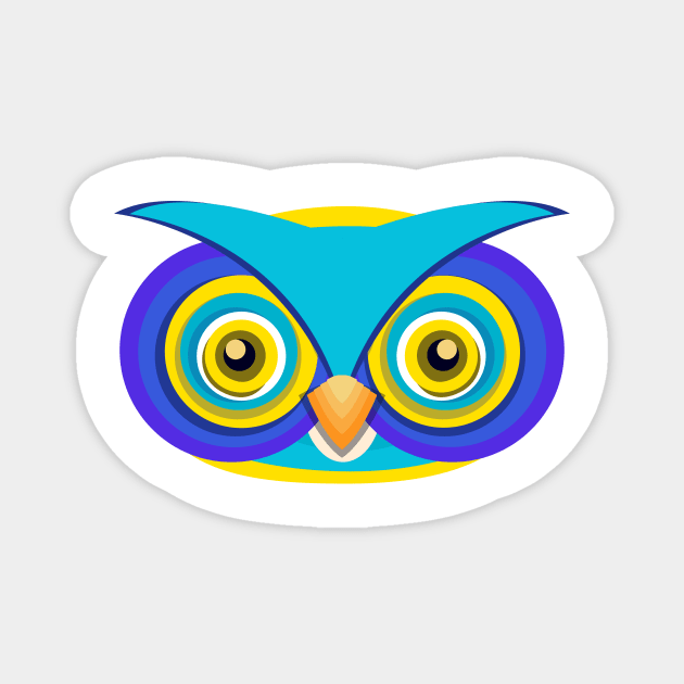 Hippie Owl Magnet by satheeshsankaran