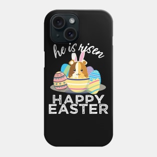 Cute Guinea Pig Hamster Bunny Ears Easter Egg Hunt Risen Phone Case