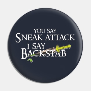 Sneak Attack vs Backstab Pin