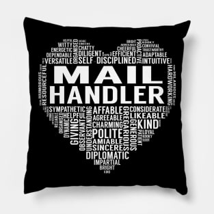 Mail Handler Heart Pillow