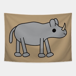 Cute Kawaii Rhino Tapestry