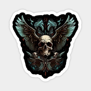 Skull with wings Magnet