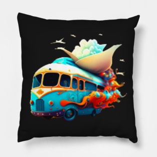 Magic Transport - bus Pillow