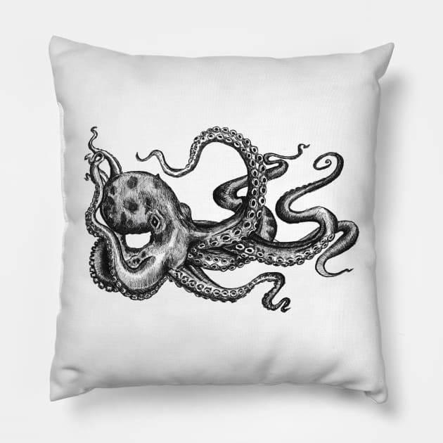 Kraken Octopus Pillow by Broken Line Design