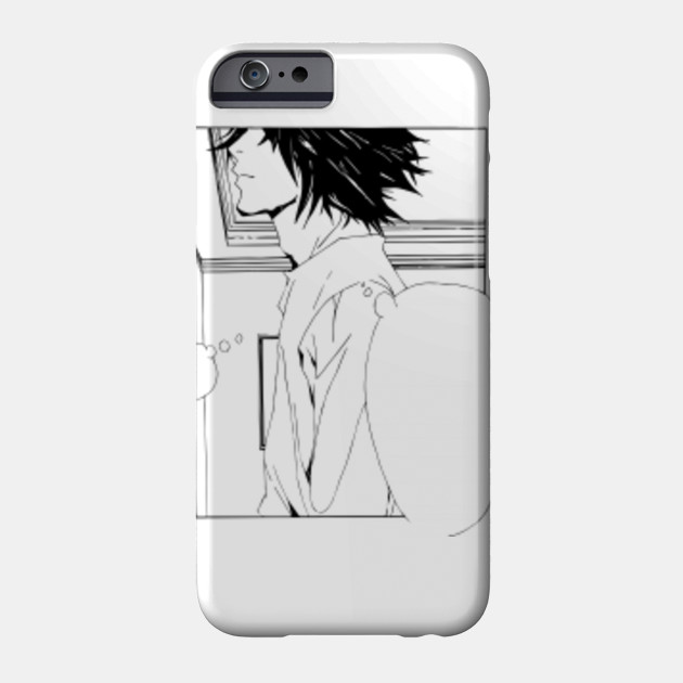 L Death Note Phone Case Death Note L Manga Phone Case Teepublic death note l