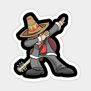 Cinco De Mayo Dabbing Mexican Mariachi Singer Magnet