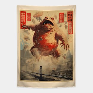 Japanese monster Gama no Abura Tapestry