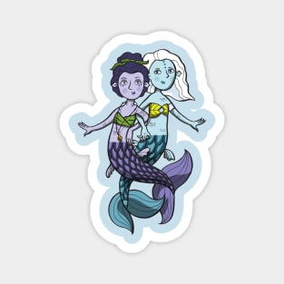 Briony and Merwyn Mermaids Magnet