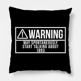 1893 year Pillow