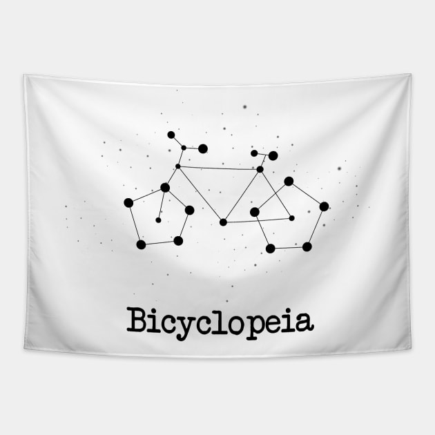 Bicyclopeia – Bicycle star constellation Tapestry by uncutcreations