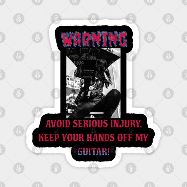 warning music meme Magnet by Out of the world