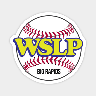 WSLP - SLEEP BASEBALL - VINTAGE BASEBALL RADIO Magnet