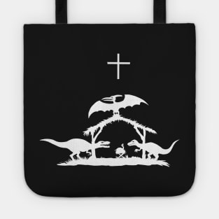 dinosaur nativity Christmas  2 Tote