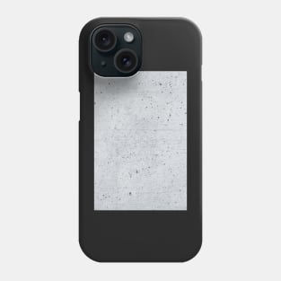 Grungy grey concrete wal Phone Case