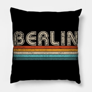 Berlin German Capital City Souvernir Vintage Retro Berlin Pillow