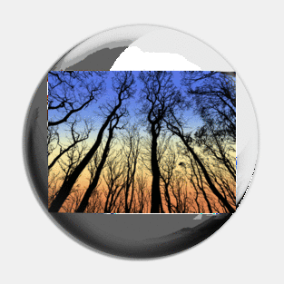 Forest in the Morning Sky Pin