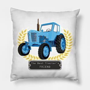 Tractor's Friend Tractor Farmer Pillow