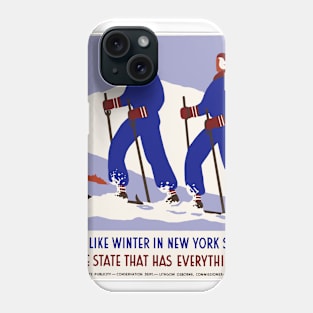 Winter holidays in New York Phone Case