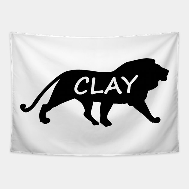 Clay Lion Tapestry by gulden