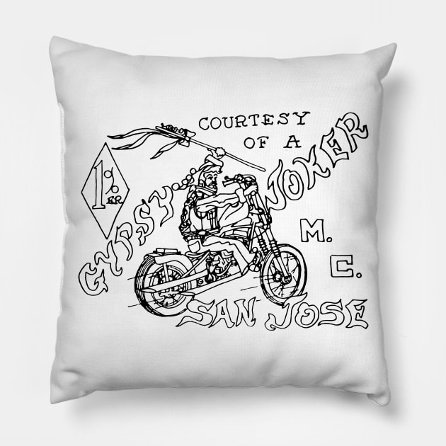 Gypsy Joker Pillow by TheCosmicTradingPost